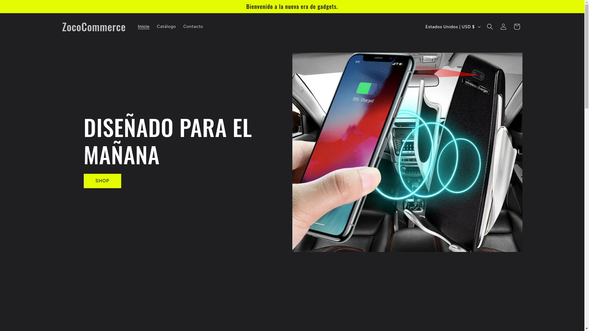 website screenshot of https://zococommerce.com/