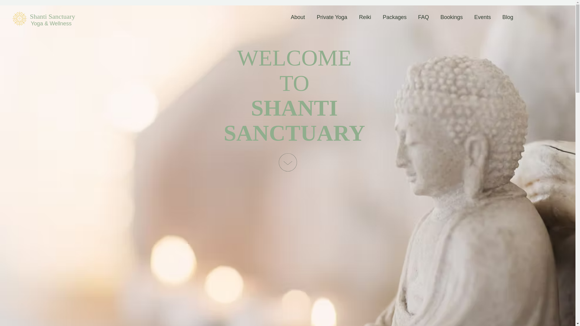 website screenshot of https://shanti-sanctuary.com/