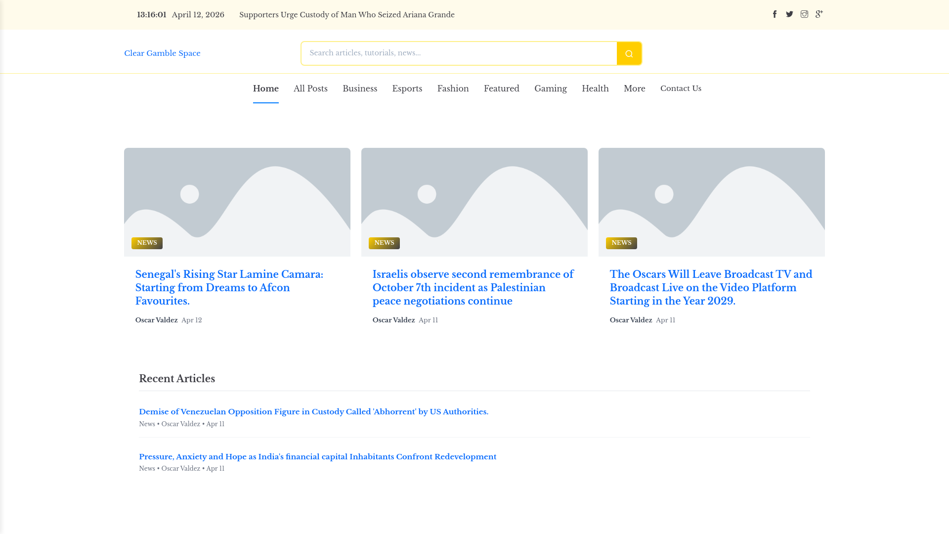 website screenshot of https://cleargamblespace.nl