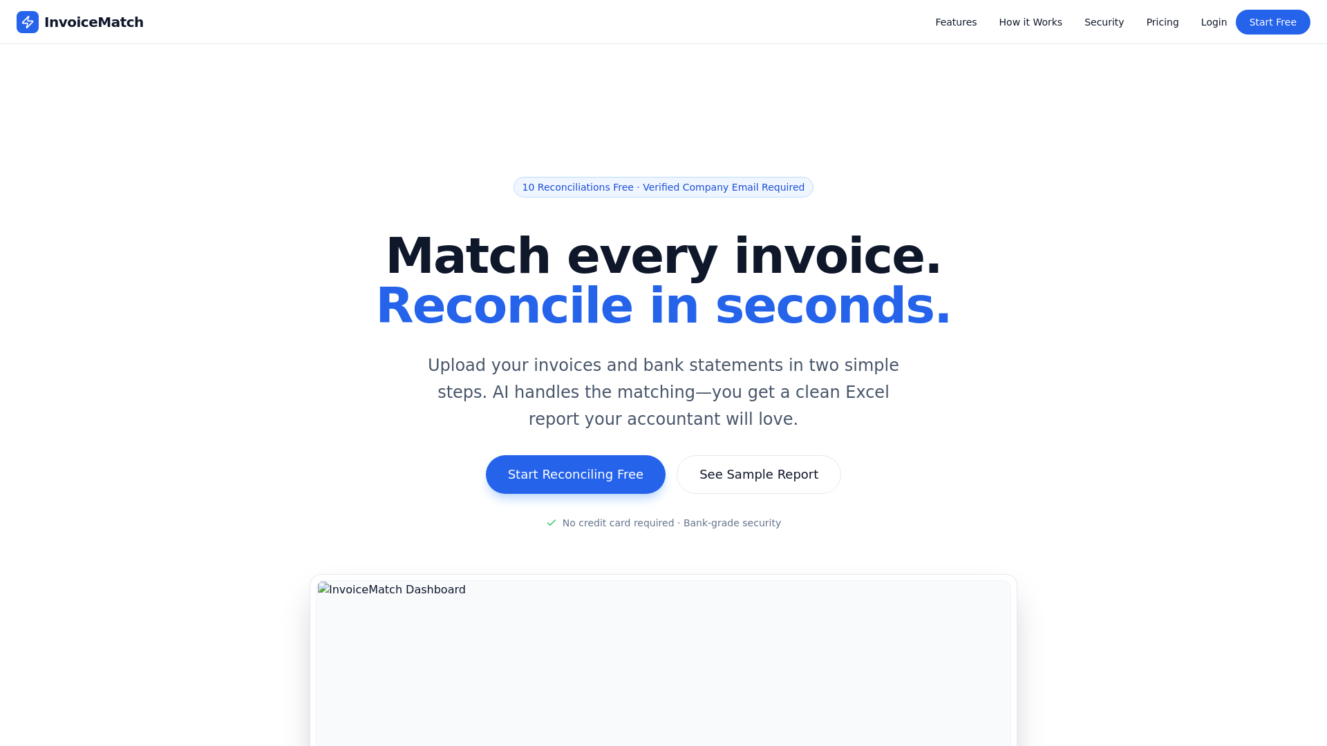 website screenshot of https://invoice-match-63o.pages.dev/