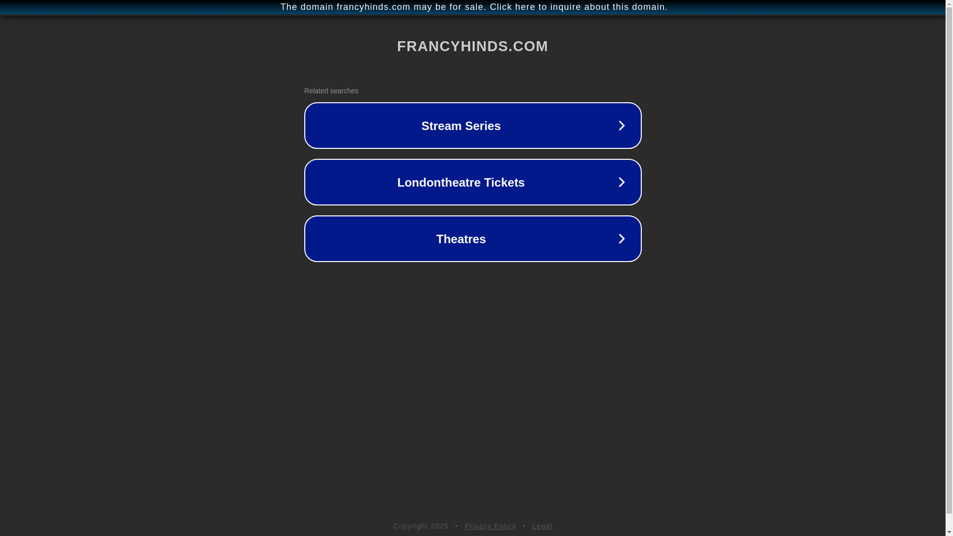website screenshot of https://francyhinds.com/
