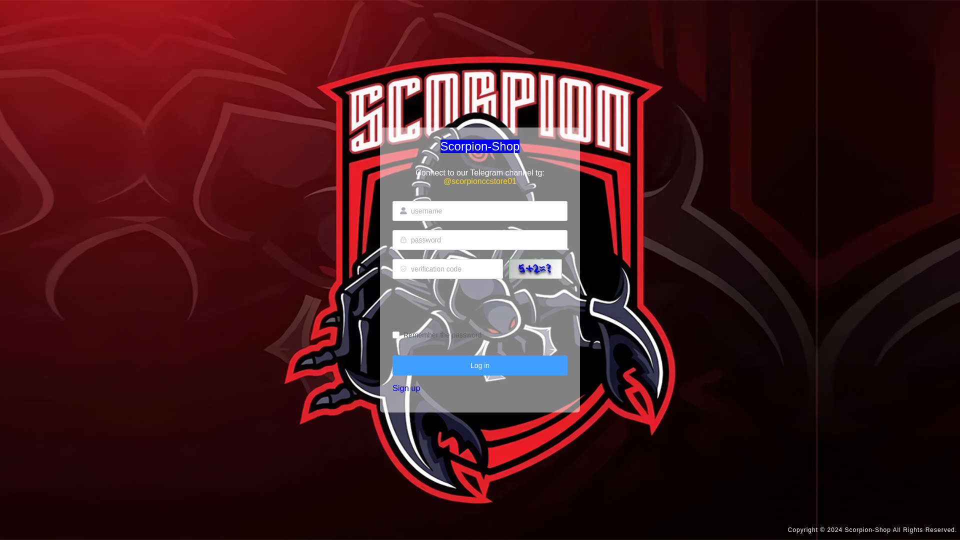 website screenshot of https://scorpioincc.online/