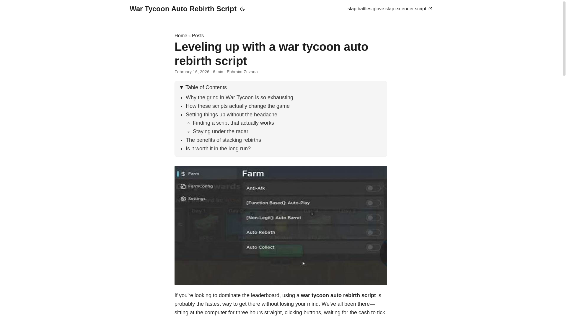 website screenshot of https://war-tycoon-auto-rebirth-script.pages.dev/
