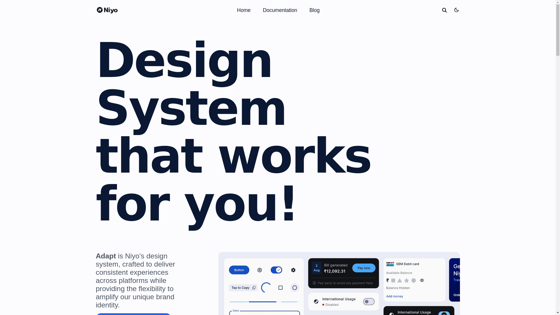 website screenshot of https://adapt-design-system.pages.dev/