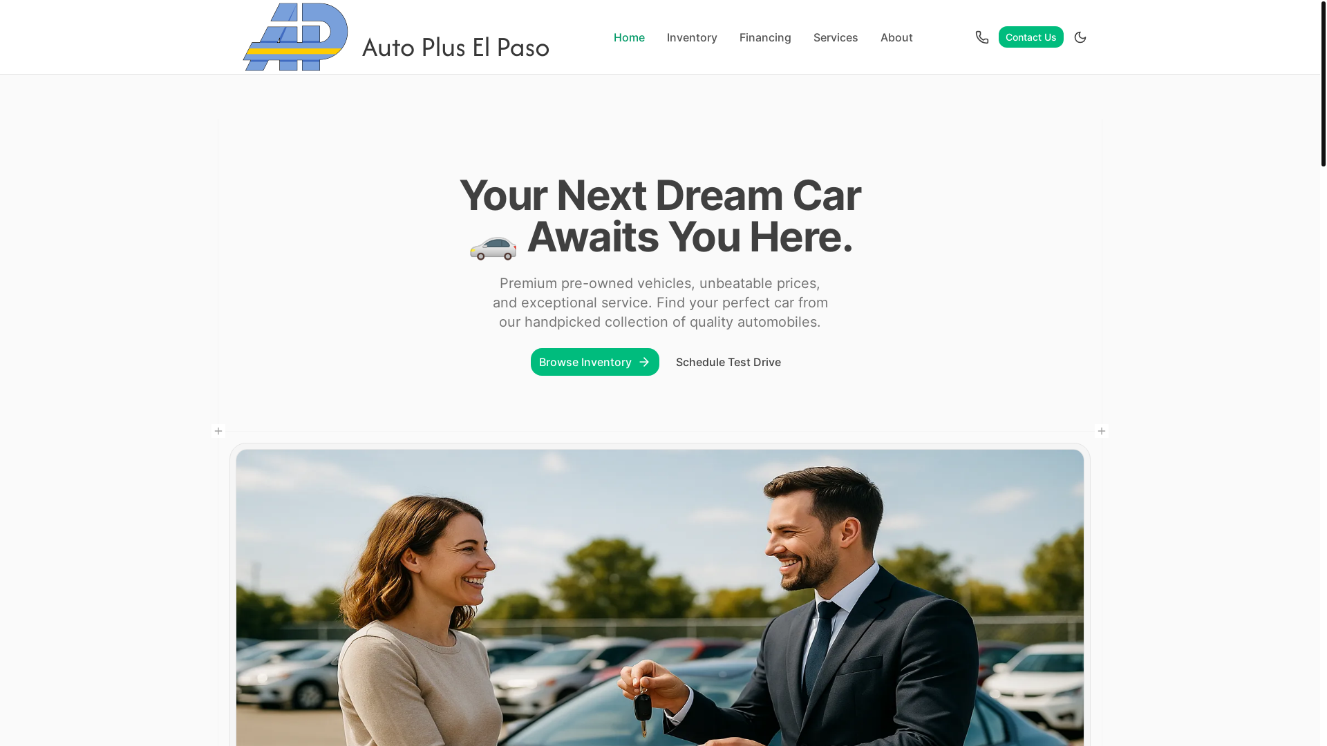 website screenshot of https://autoplus-site.pages.dev/
