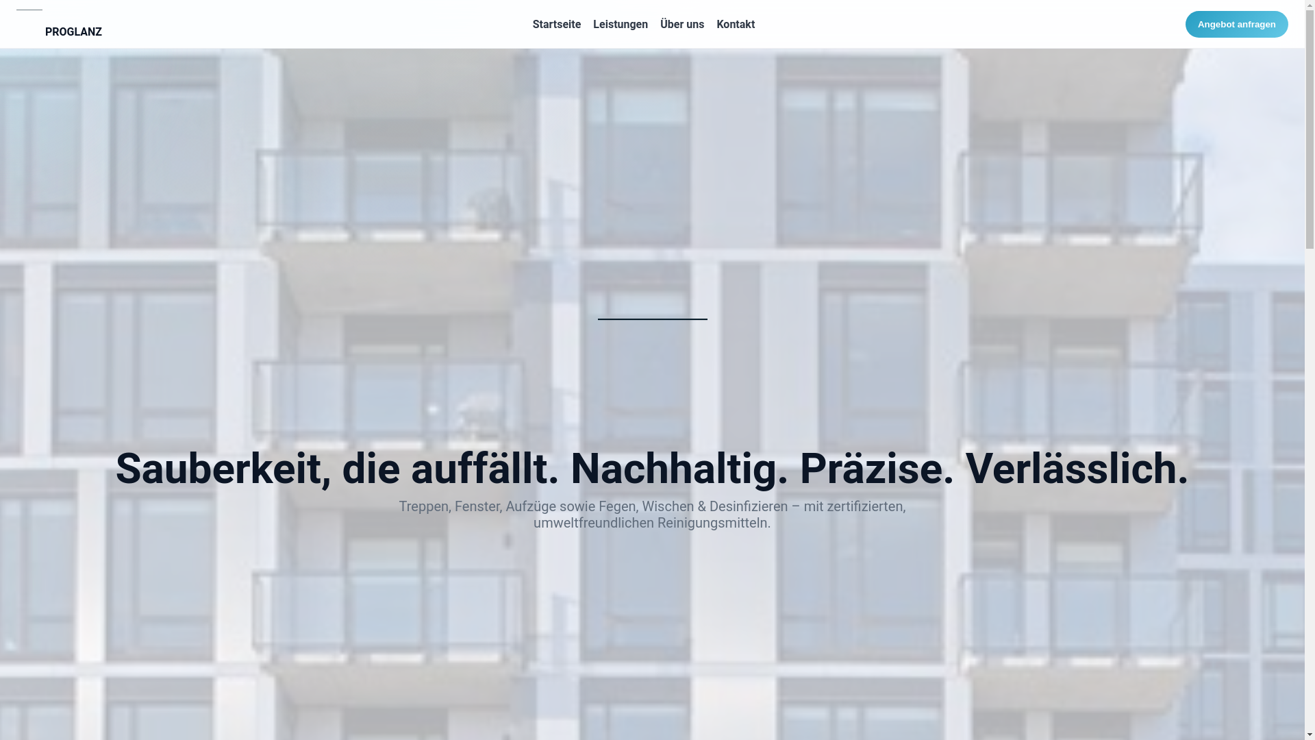 website screenshot of https://pro-glanz.com/