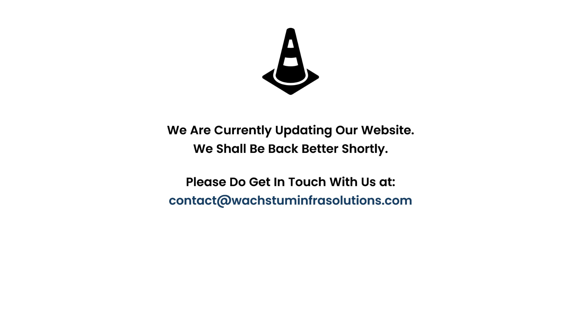 website screenshot of https://wachstuminfrasolutions.com