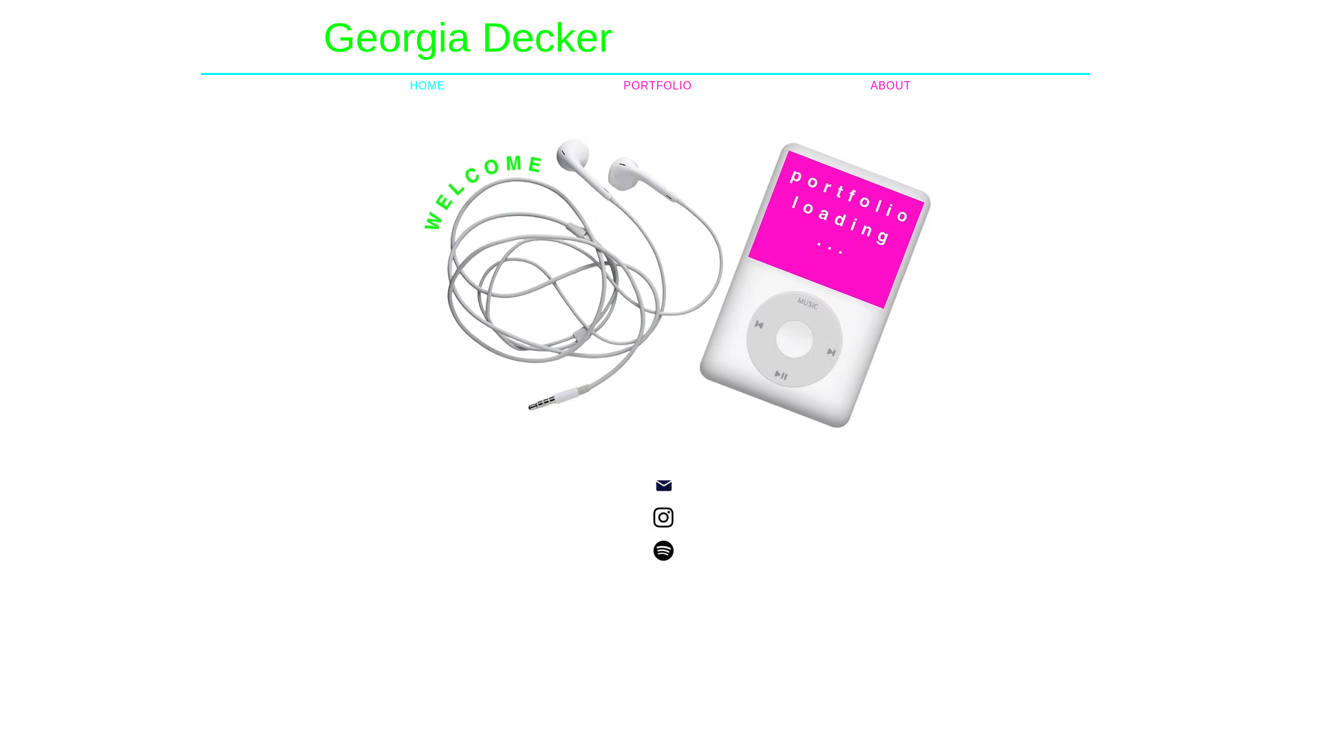 website screenshot of https://georgiadecker.net/