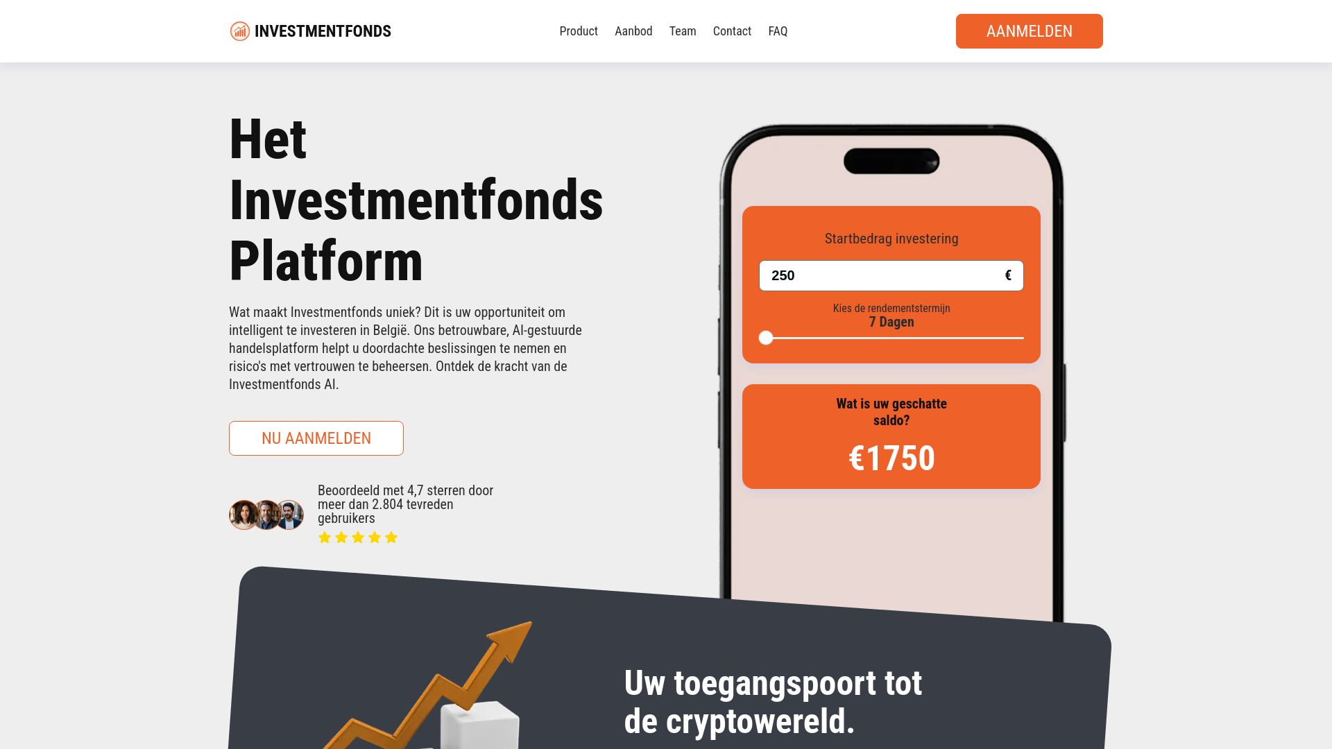 website screenshot of https://investmentfondsai.com
