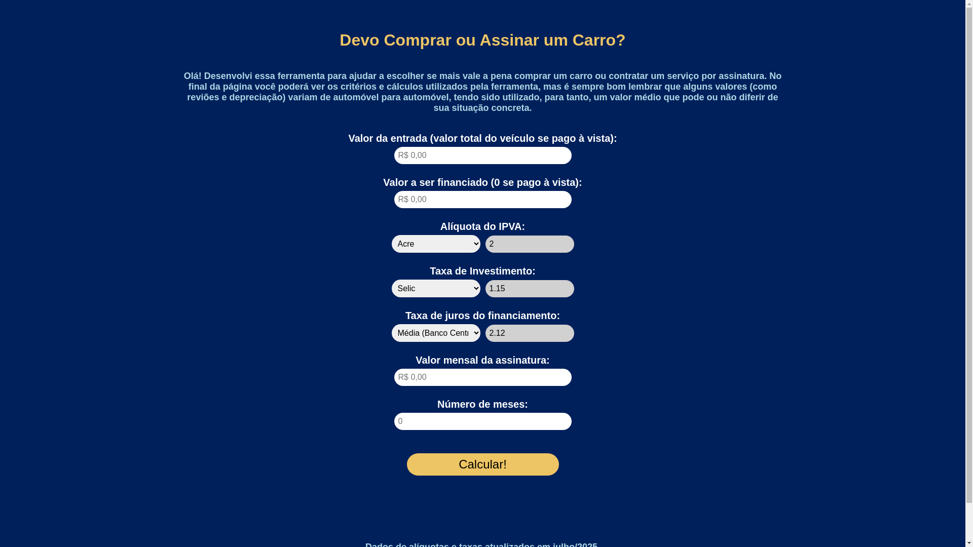 website screenshot of https://compraouassinatura.pages.dev/
