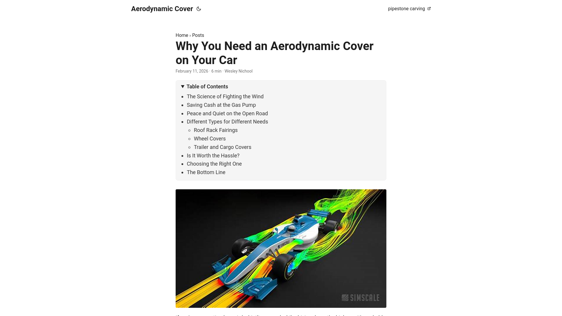 website screenshot of https://aerodynamic-cover.pages.dev/