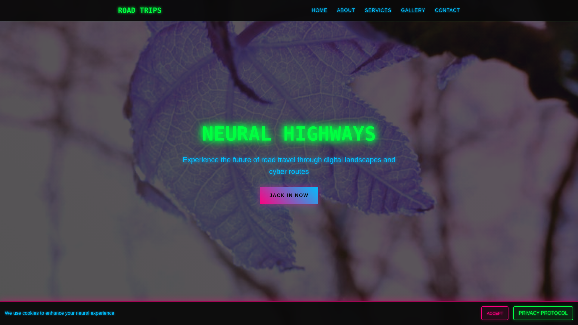 website screenshot of https://travelthetrustedtrail.digital/