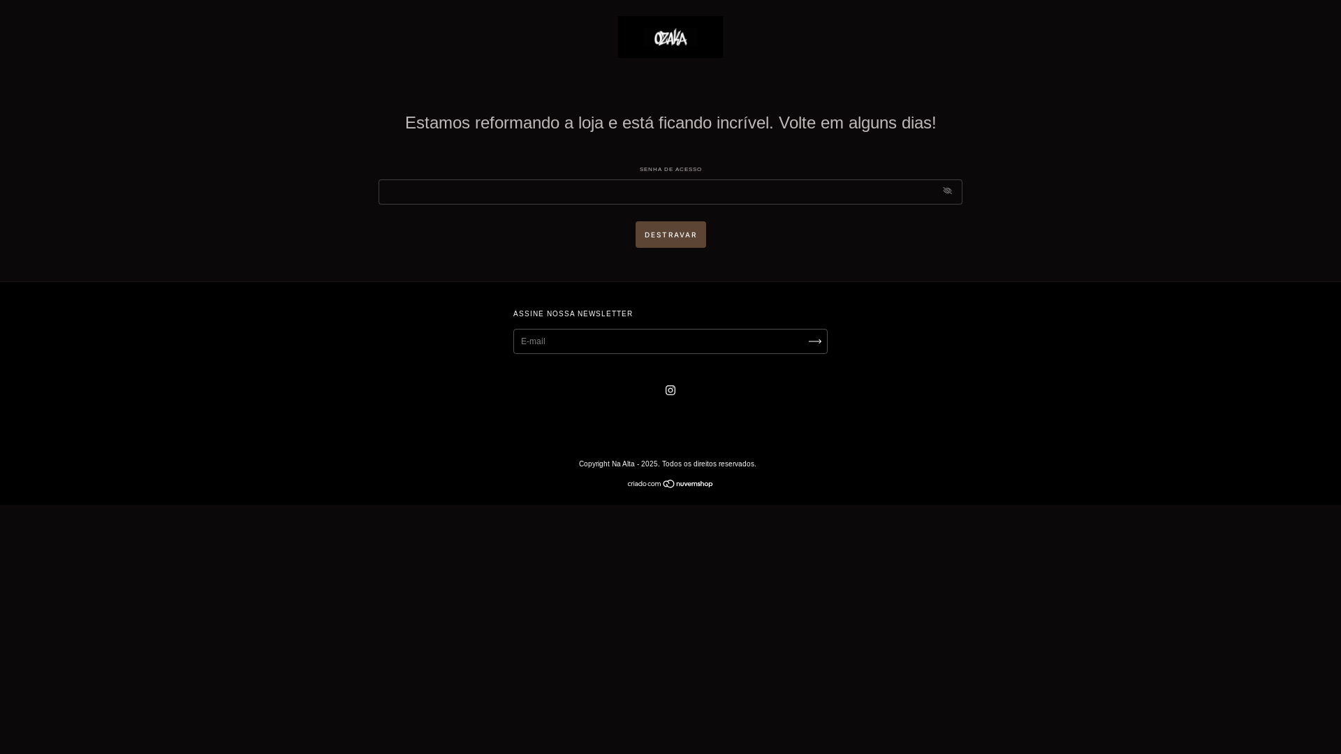 website screenshot of https://useozaka.com.br/