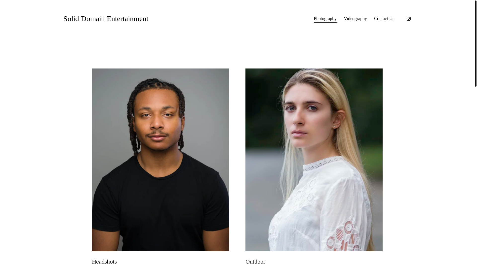website screenshot of https://soliddomainent.com/