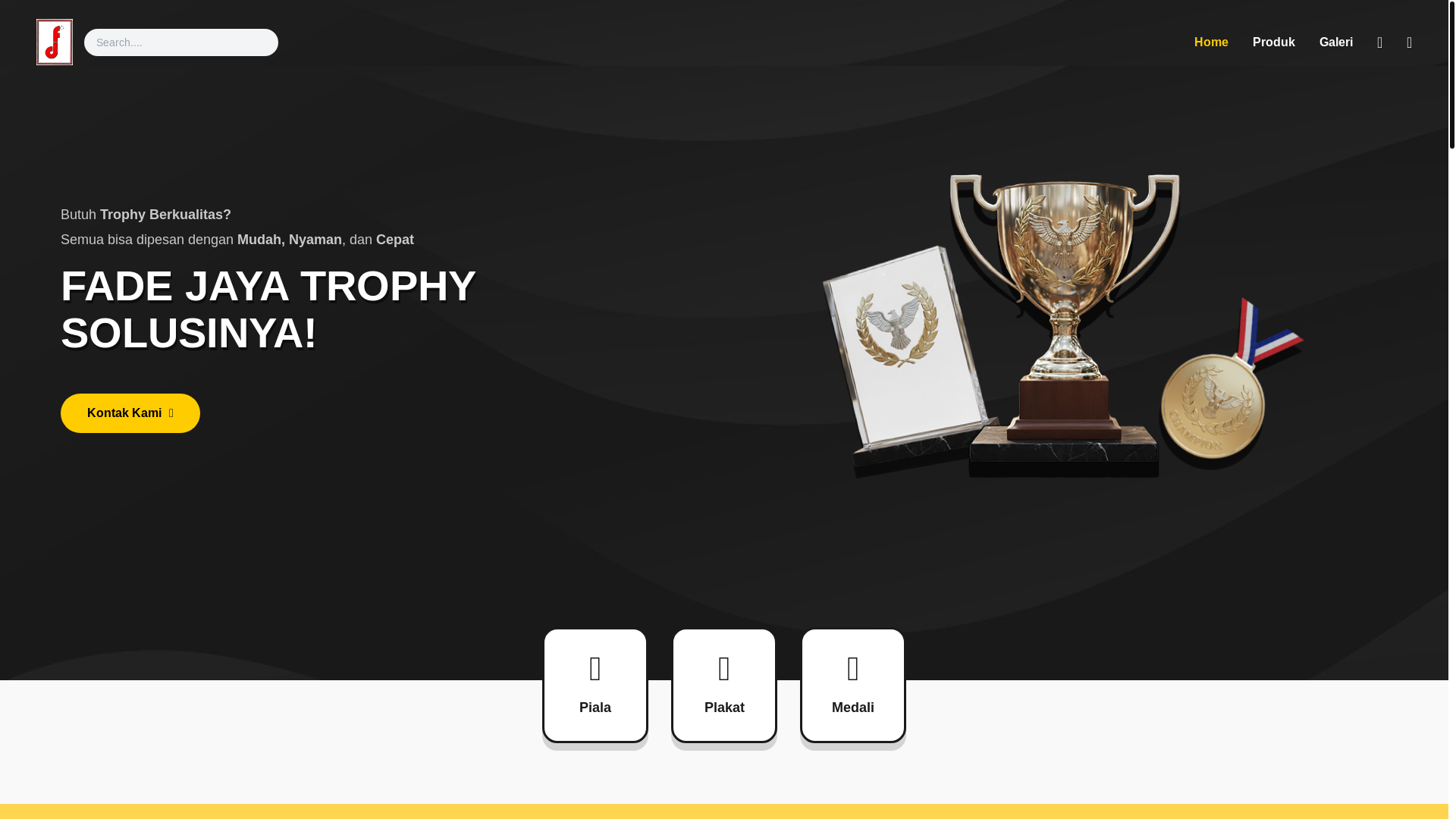 website screenshot of https://fadejayatrophy.com/