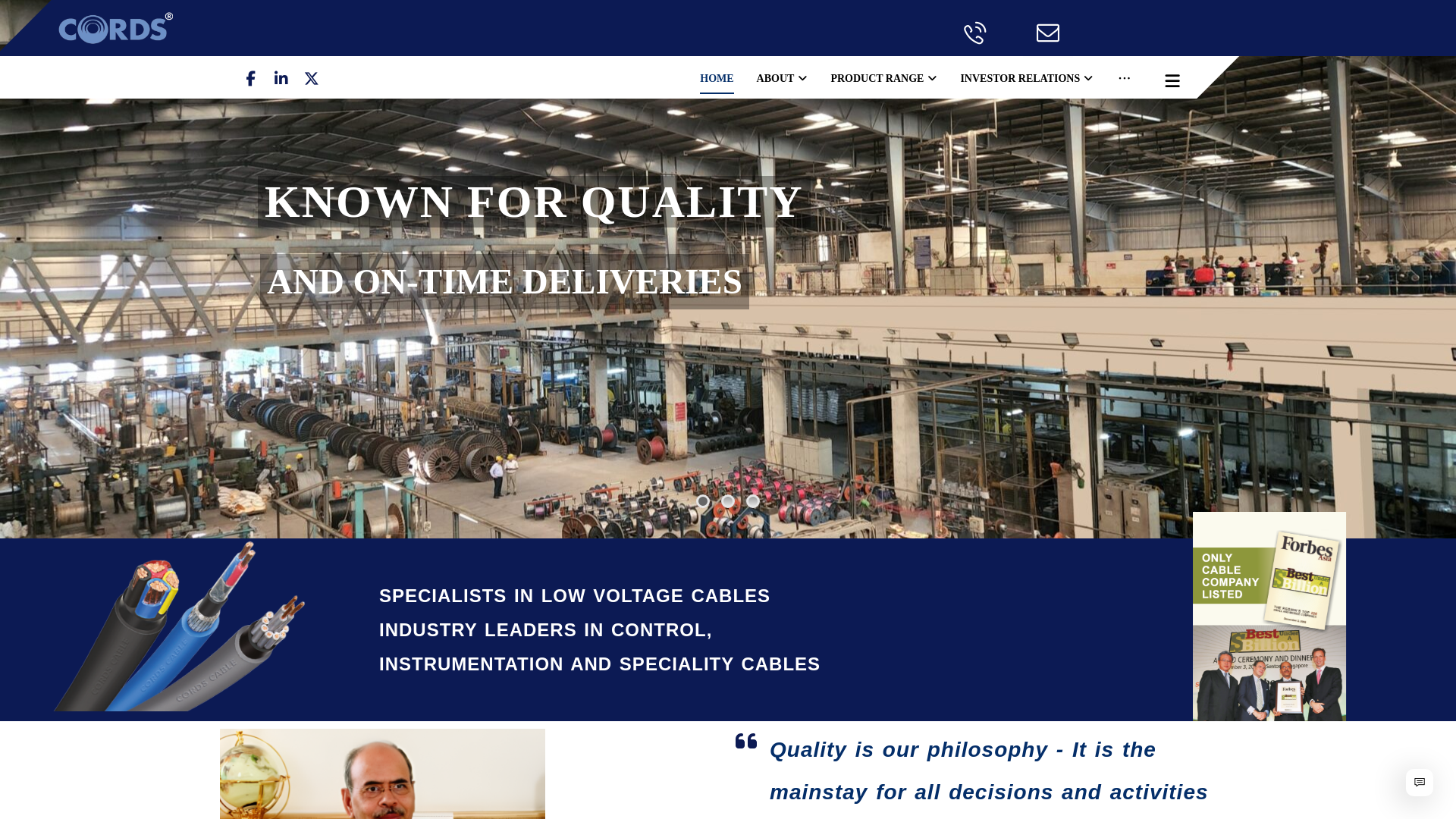 website screenshot of http://cordscable.com/