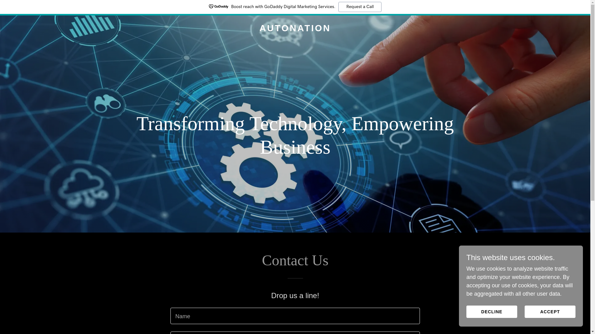 website screenshot of https://autonation.dev/
