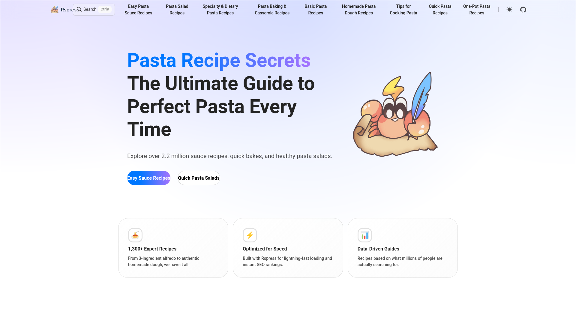 website screenshot of https://pasta-blog.pages.dev/