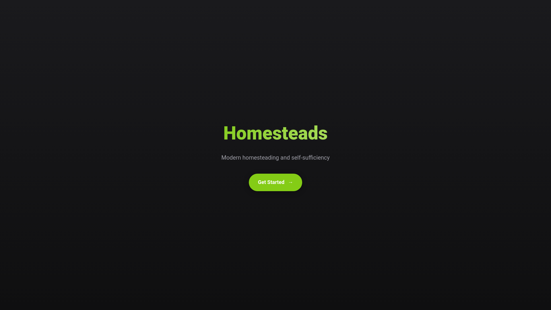 website screenshot of https://homesteads-app.pages.dev/