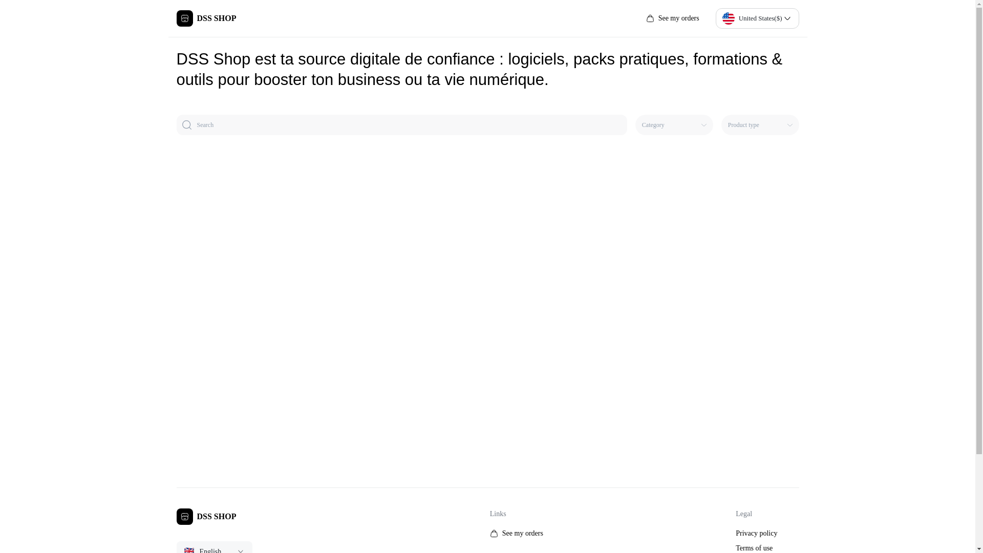 website screenshot of https://dss-service.store/