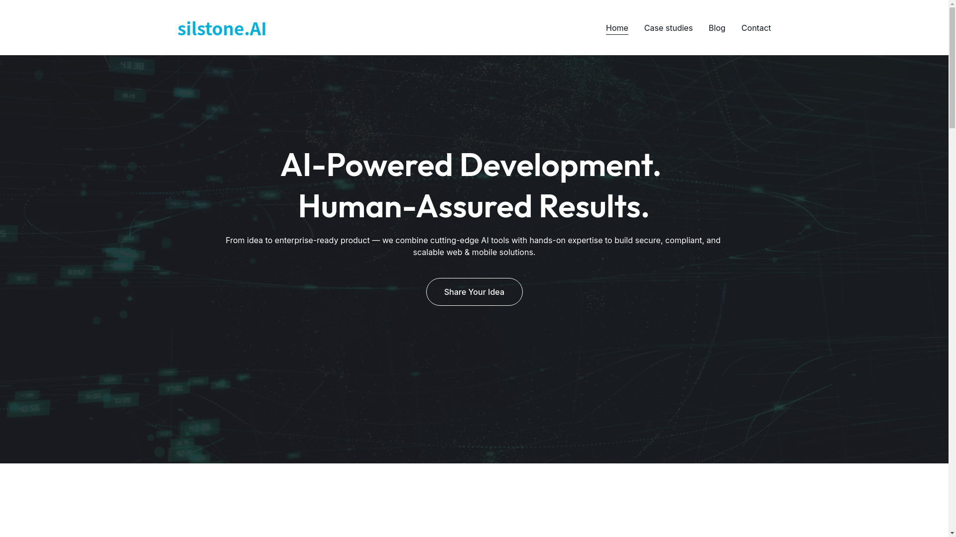 website screenshot of https://silstone.ai/