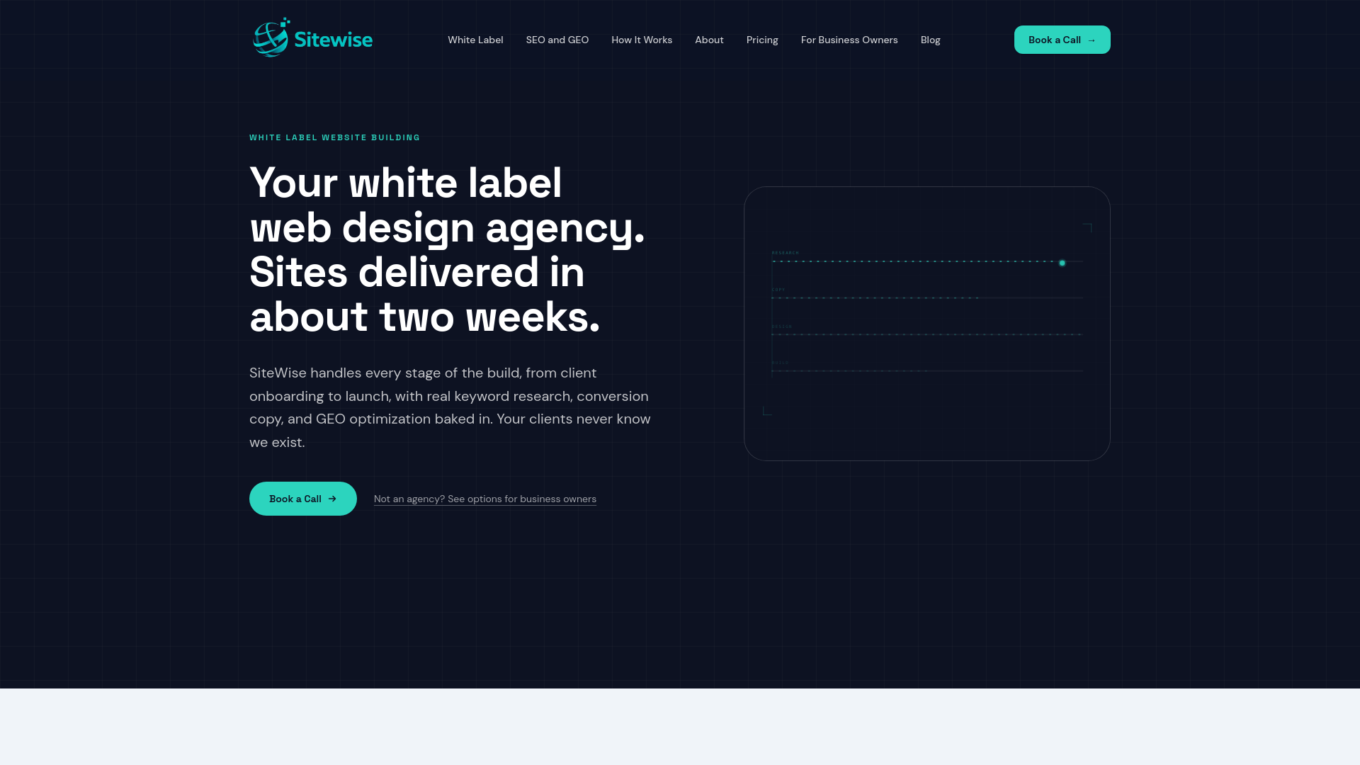 website screenshot of https://sitewisestack.com/