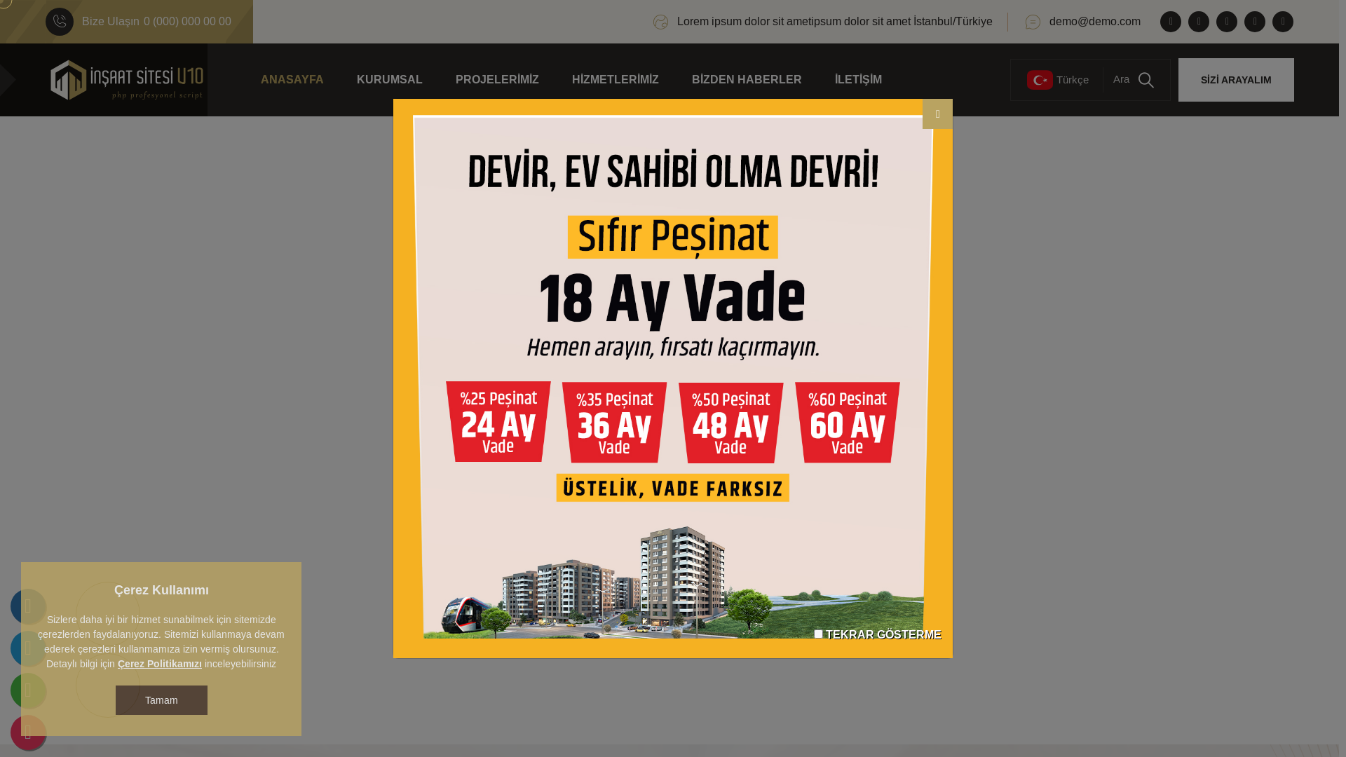 website screenshot of https://aytacyagmurkayainsaat.com/