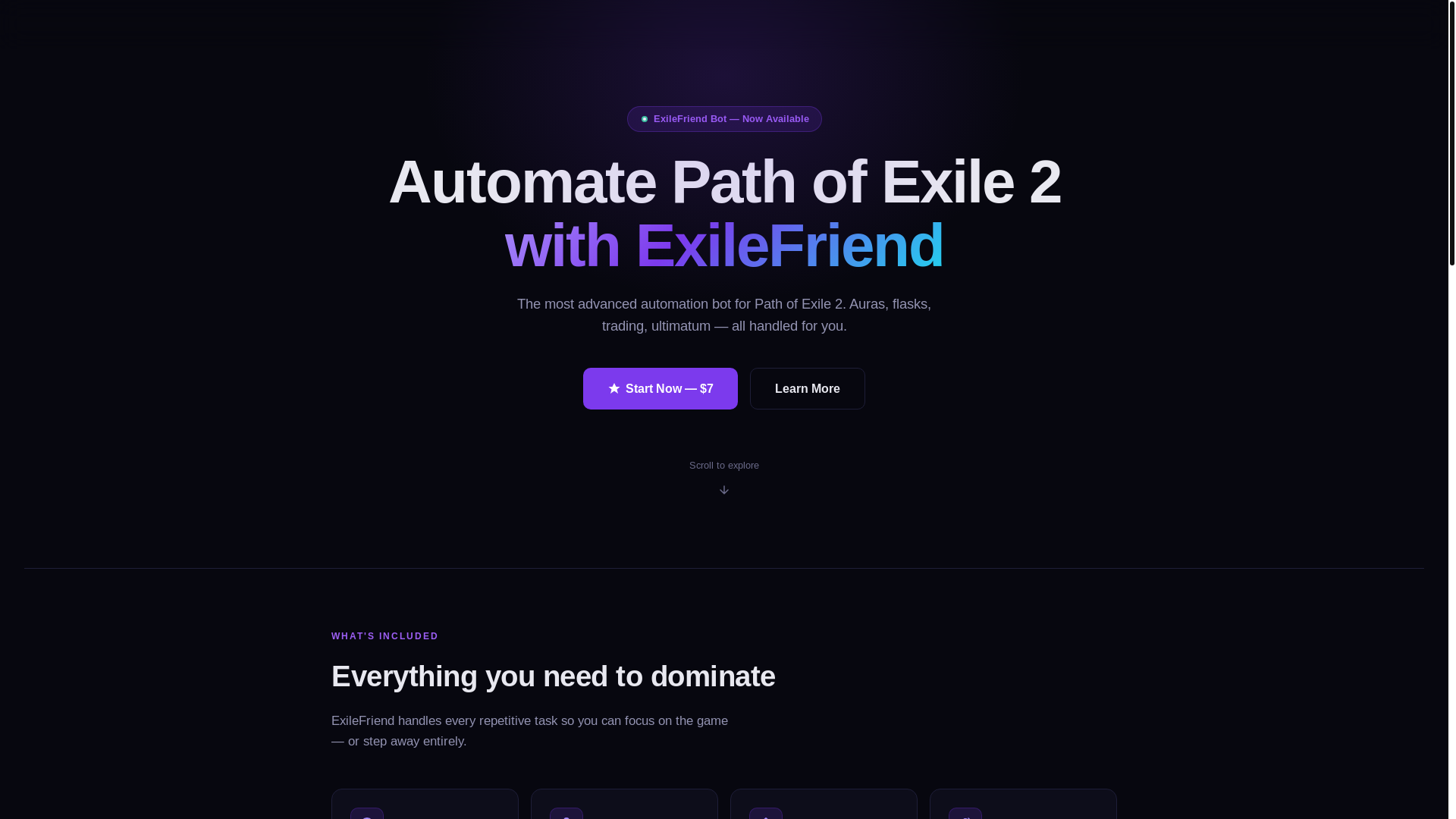 website screenshot of https://exilepal.pages.dev/