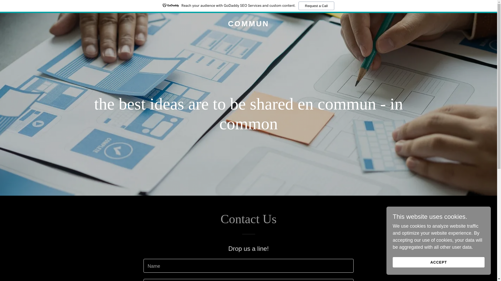 website screenshot of https://commun-agency.com/