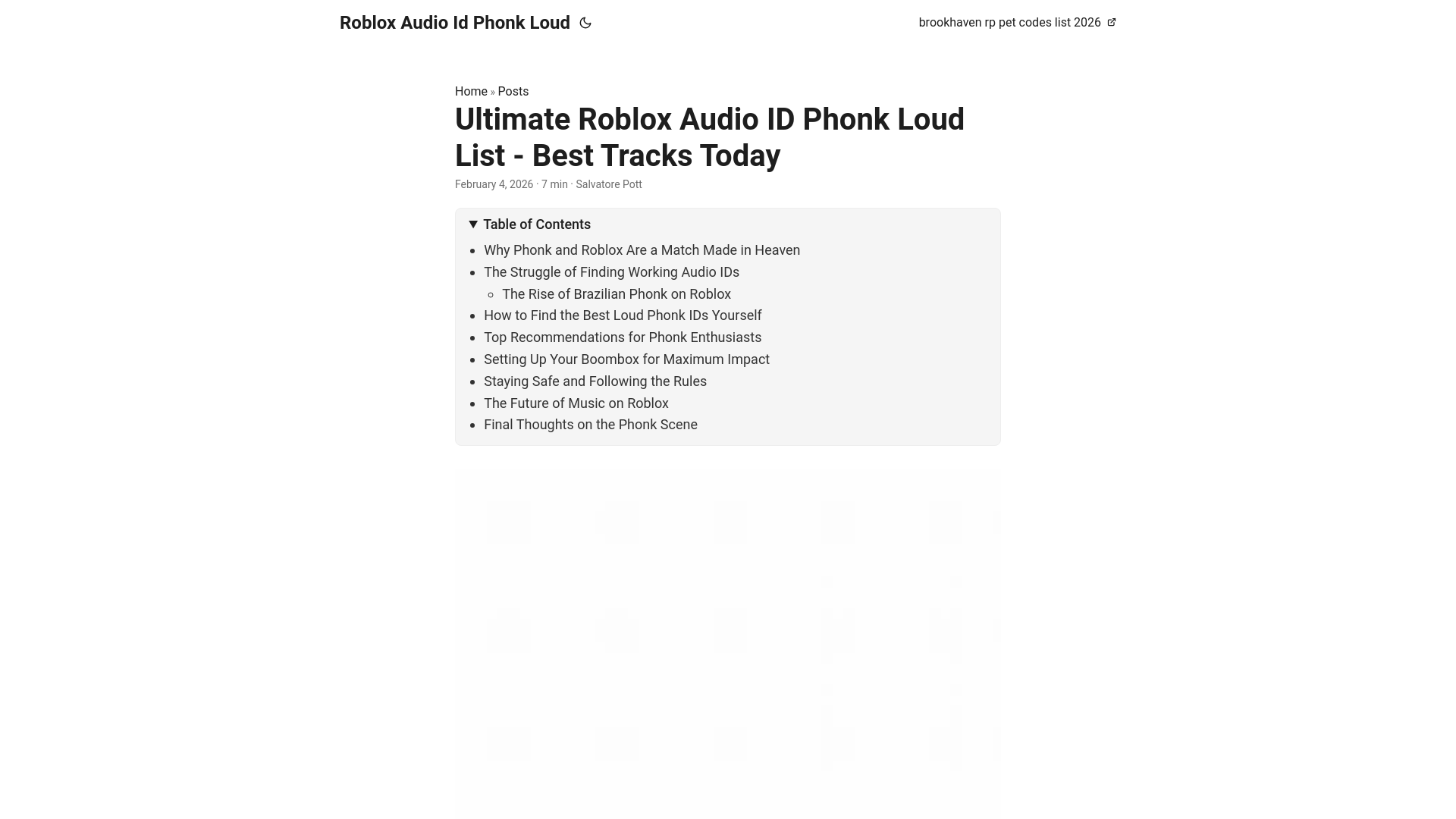 website screenshot of https://robloxaudioidphonkloud.pages.dev/