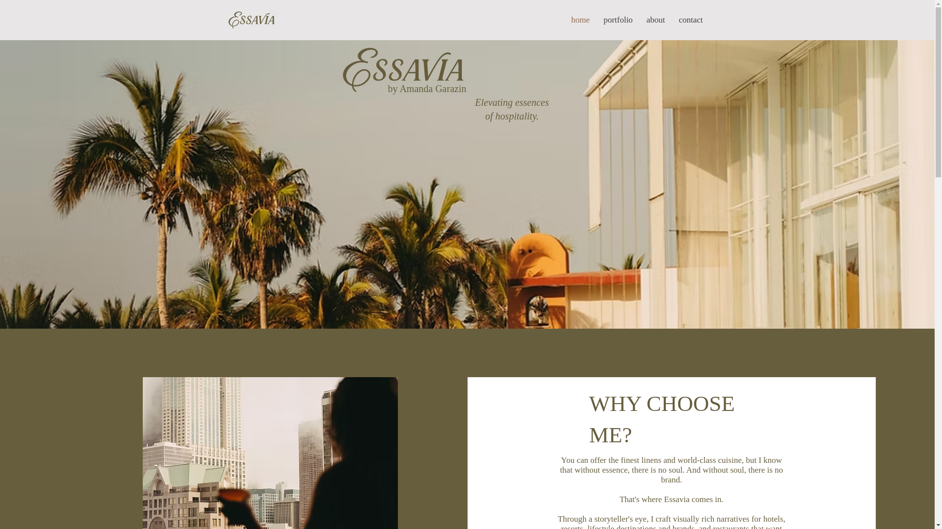 website screenshot of https://essavia.co/