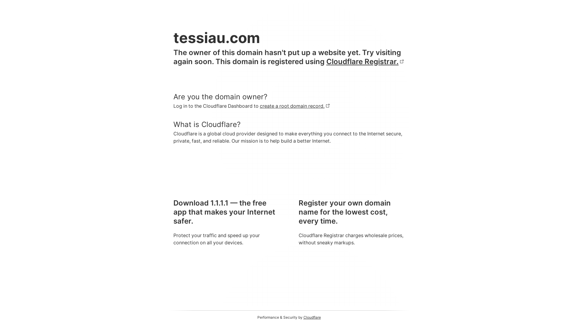 website screenshot of https://tessiau.com/