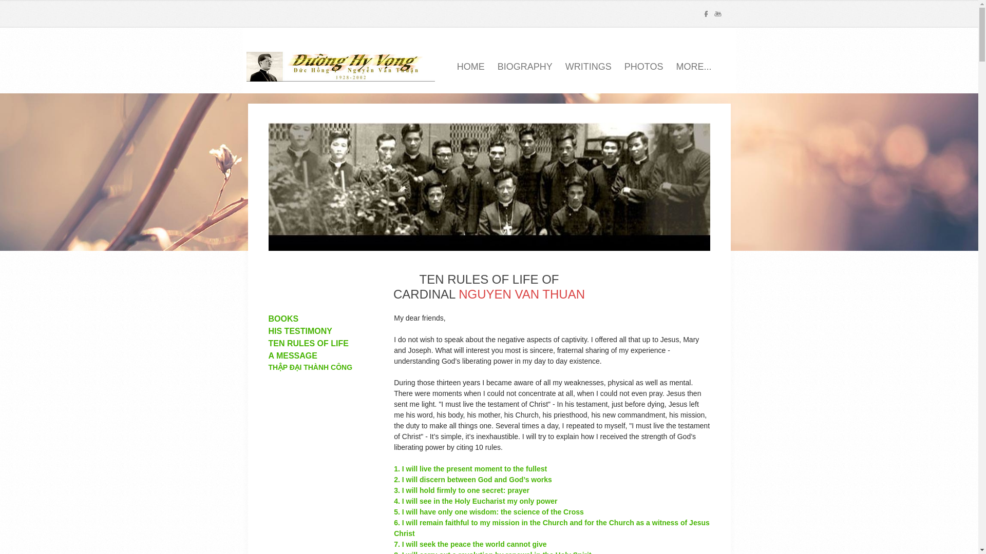 website screenshot of http://www.nguyenvanthuan.com/ten-rules-of-life.html