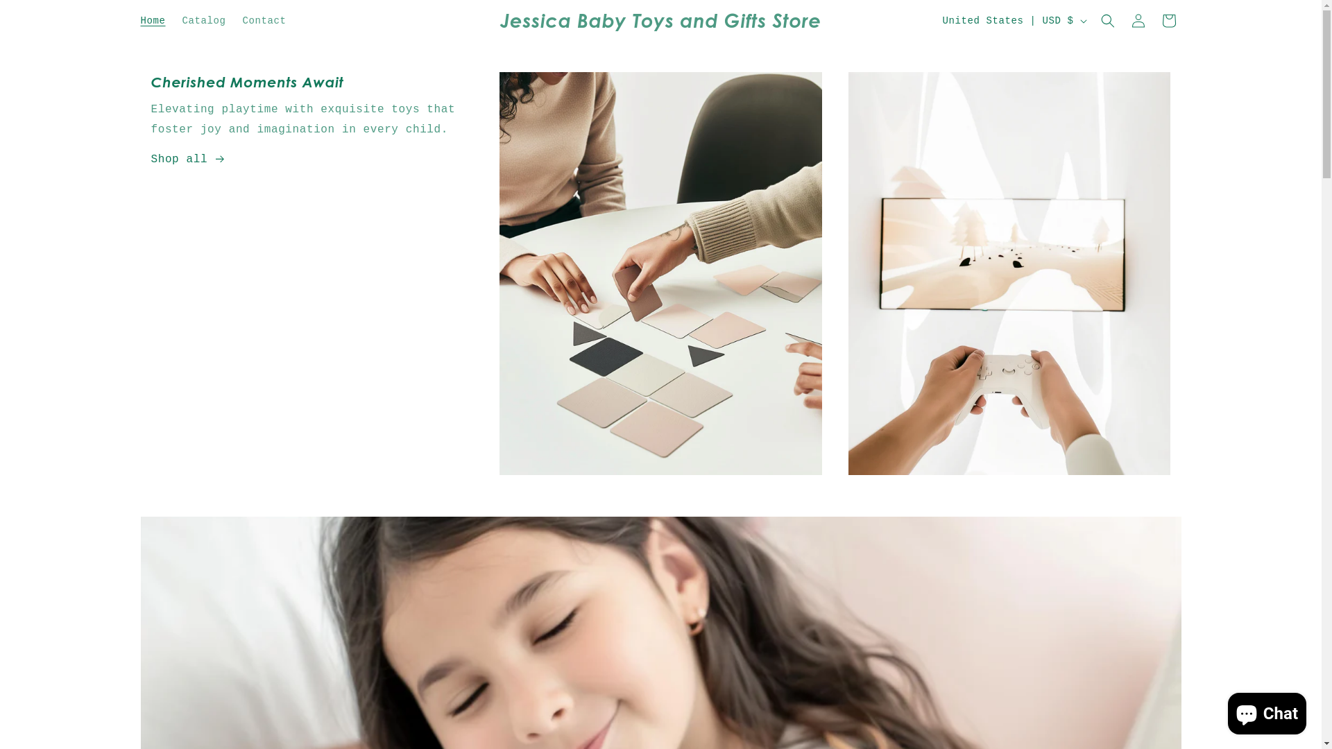 website screenshot of https://jessicababyzgifts.store/