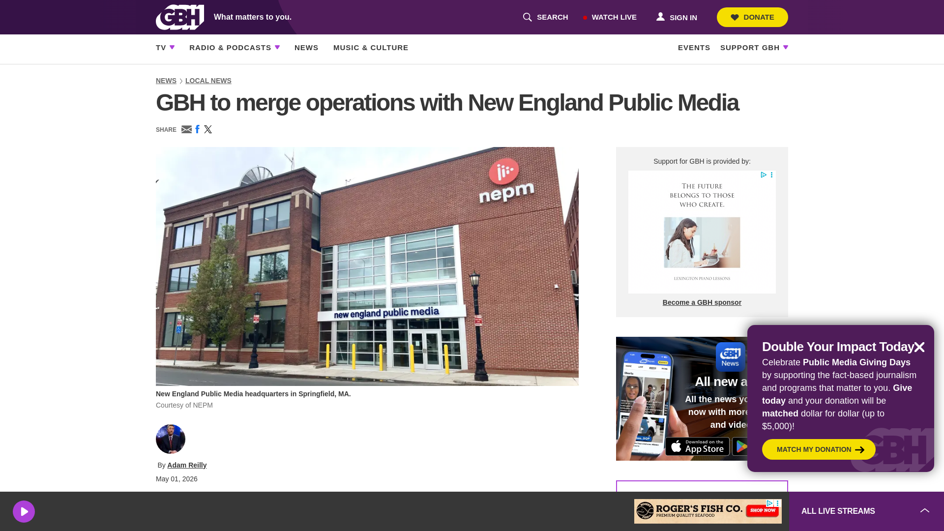 website screenshot of https://www.wgbh.org/news/local/2026-05-01/gbh-to-merge-operations-with-new-england-public-media