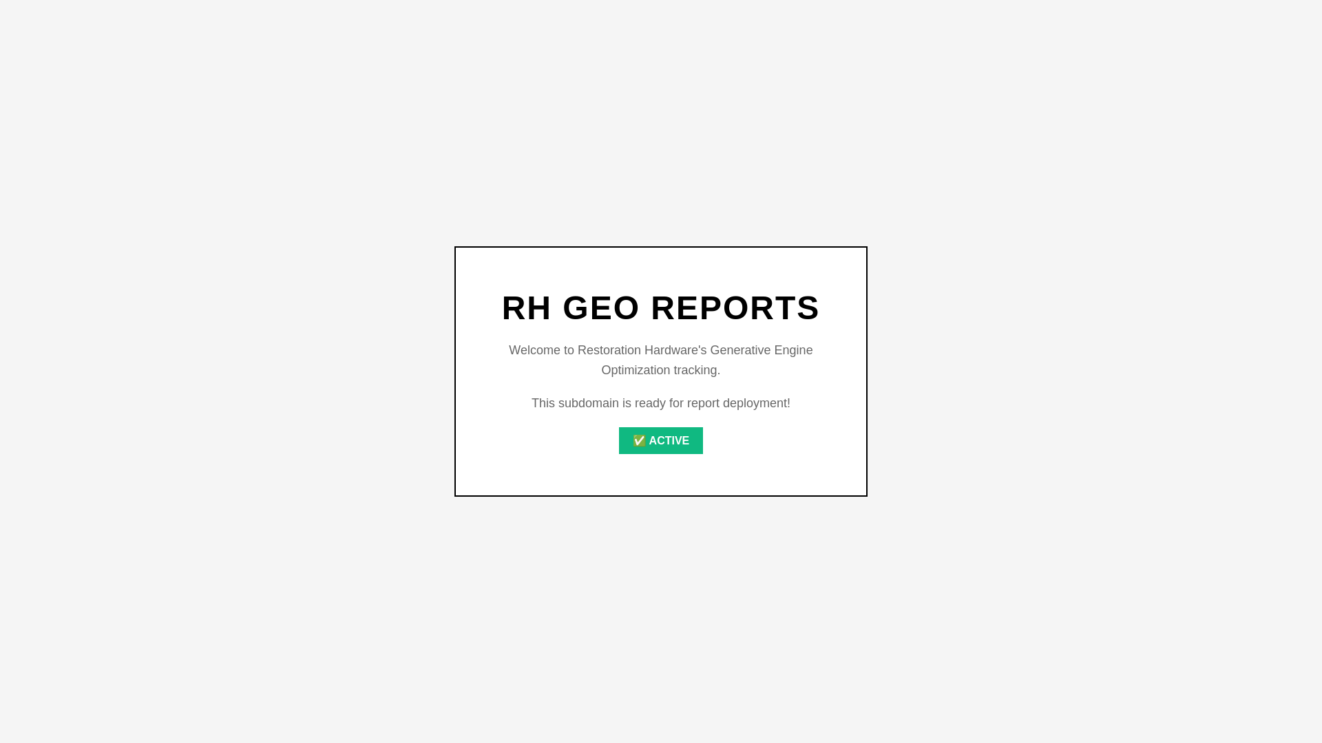 website screenshot of https://rh-geo-reports.pages.dev/