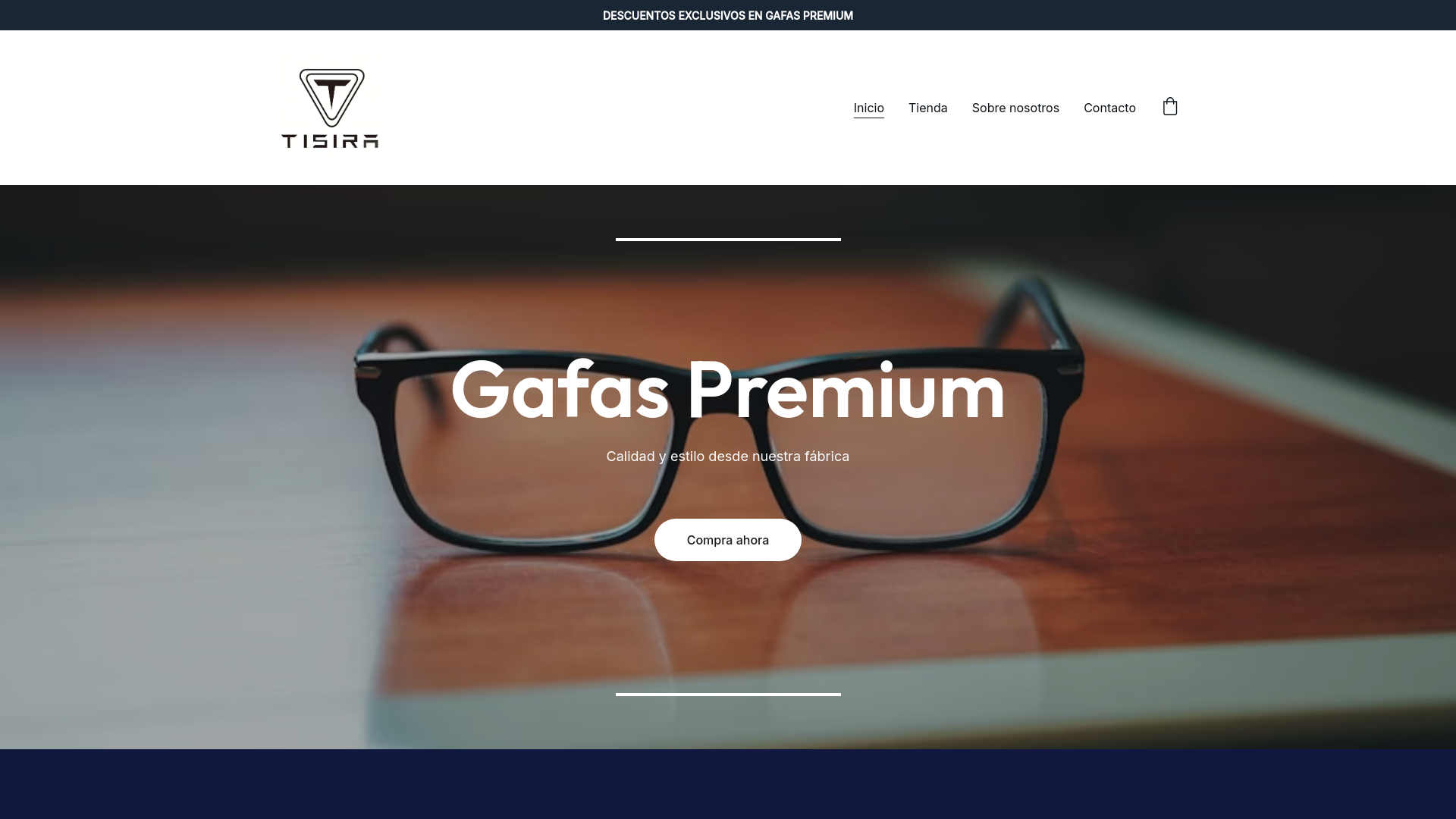 website screenshot of https://tisira.es