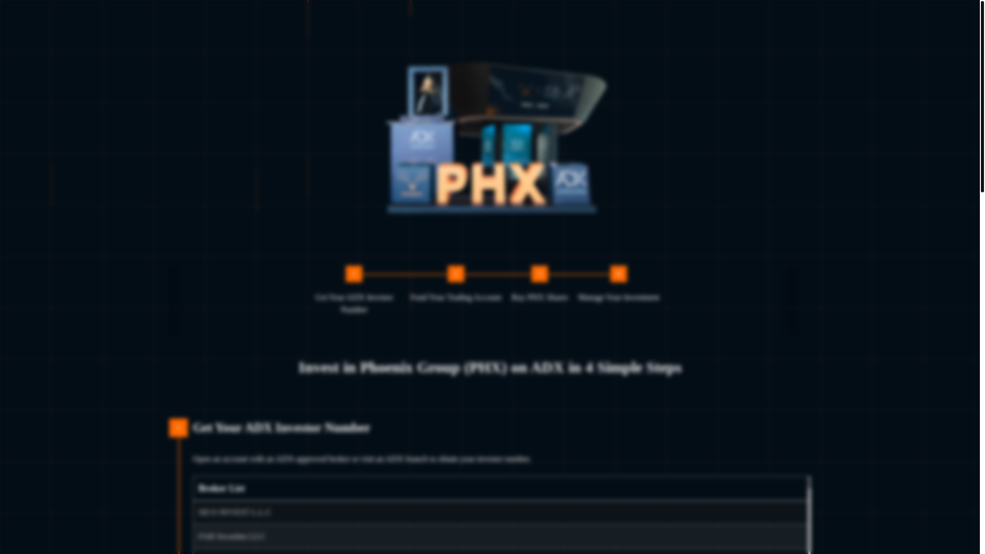 website screenshot of https://phoenix-invest.pages.dev/