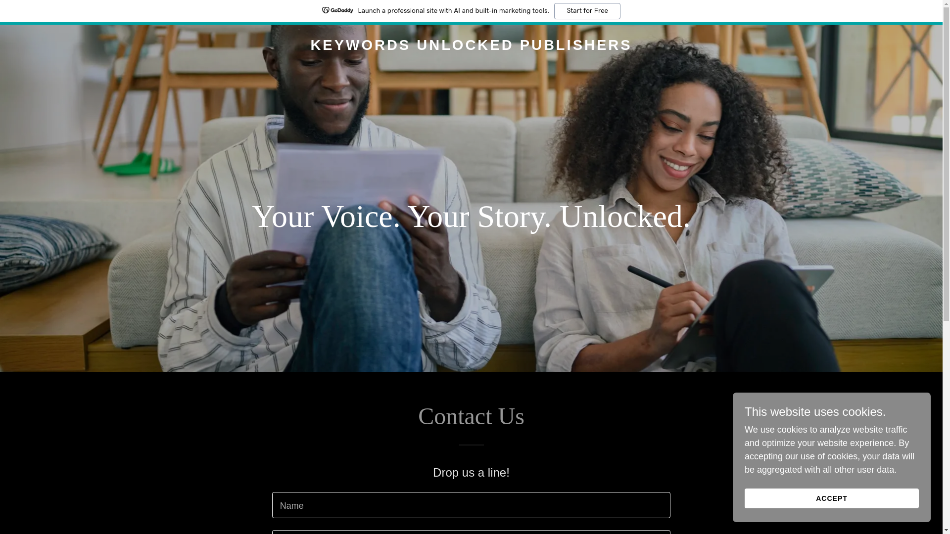 website screenshot of https://keywordsunlocked.com/