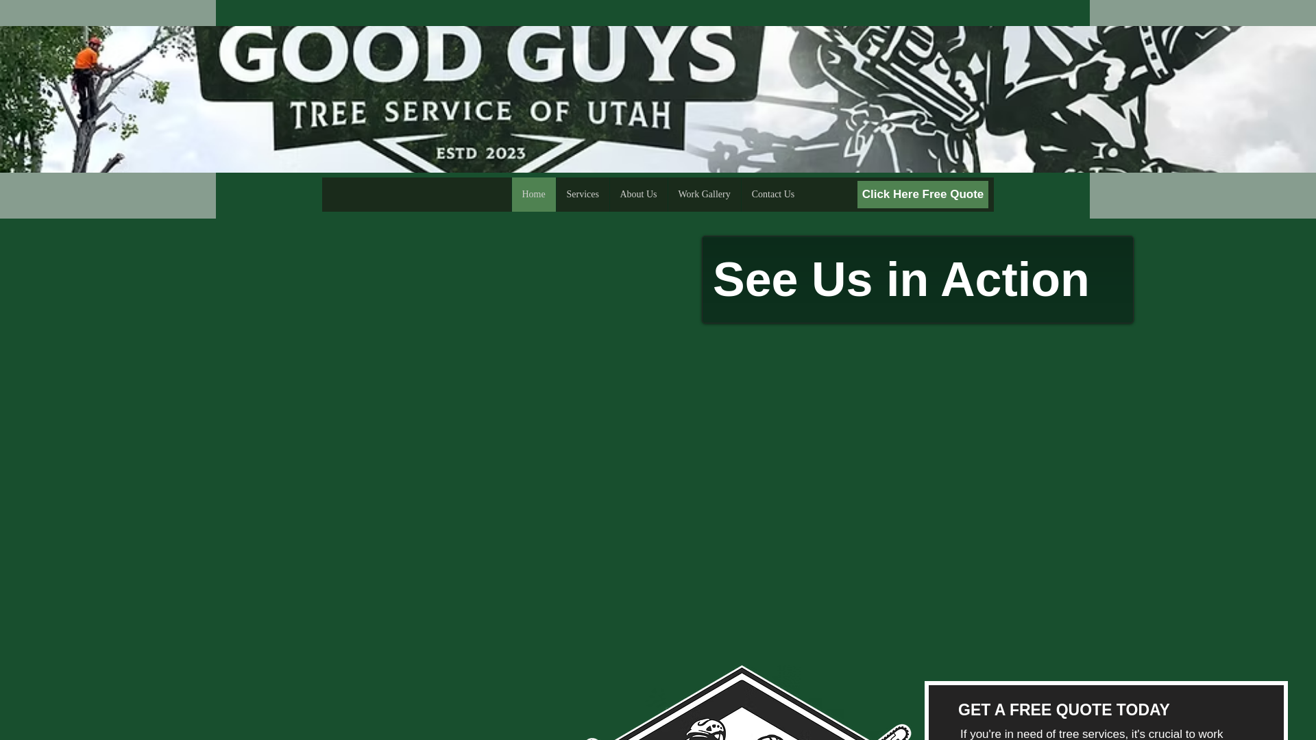 website screenshot of https://goodguystreesutah.com