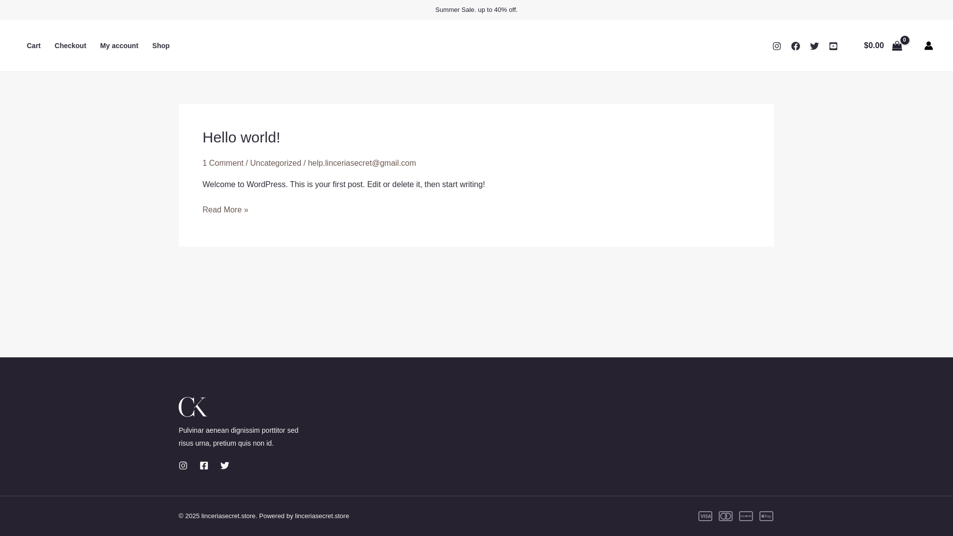website screenshot of https://linceriasecret.store/