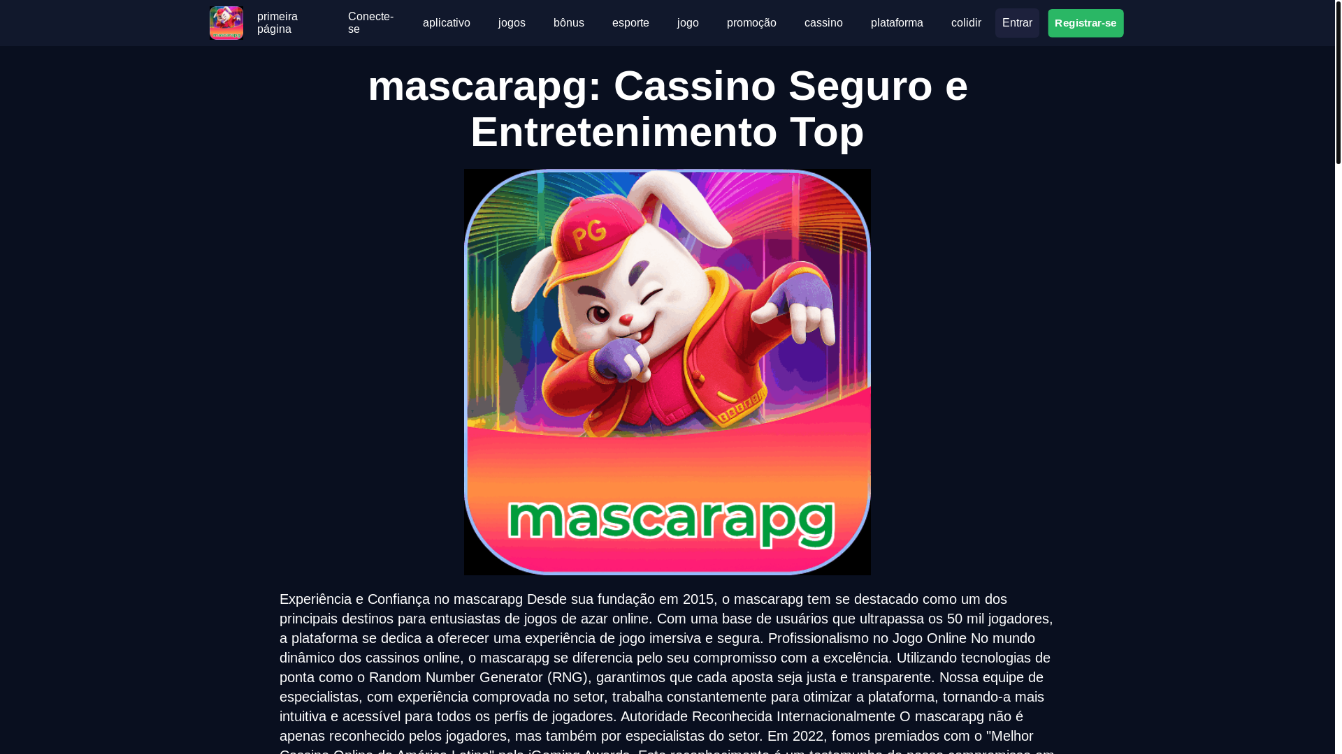 website screenshot of https://mascarapgb.com/