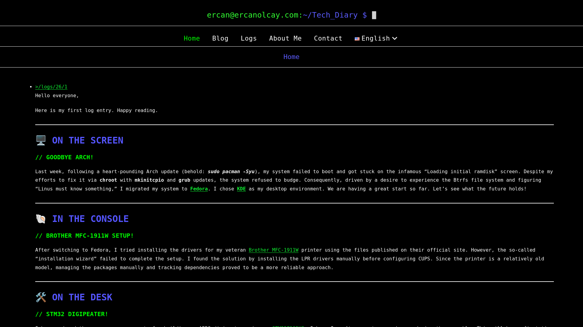 website screenshot of https://oleros.org/