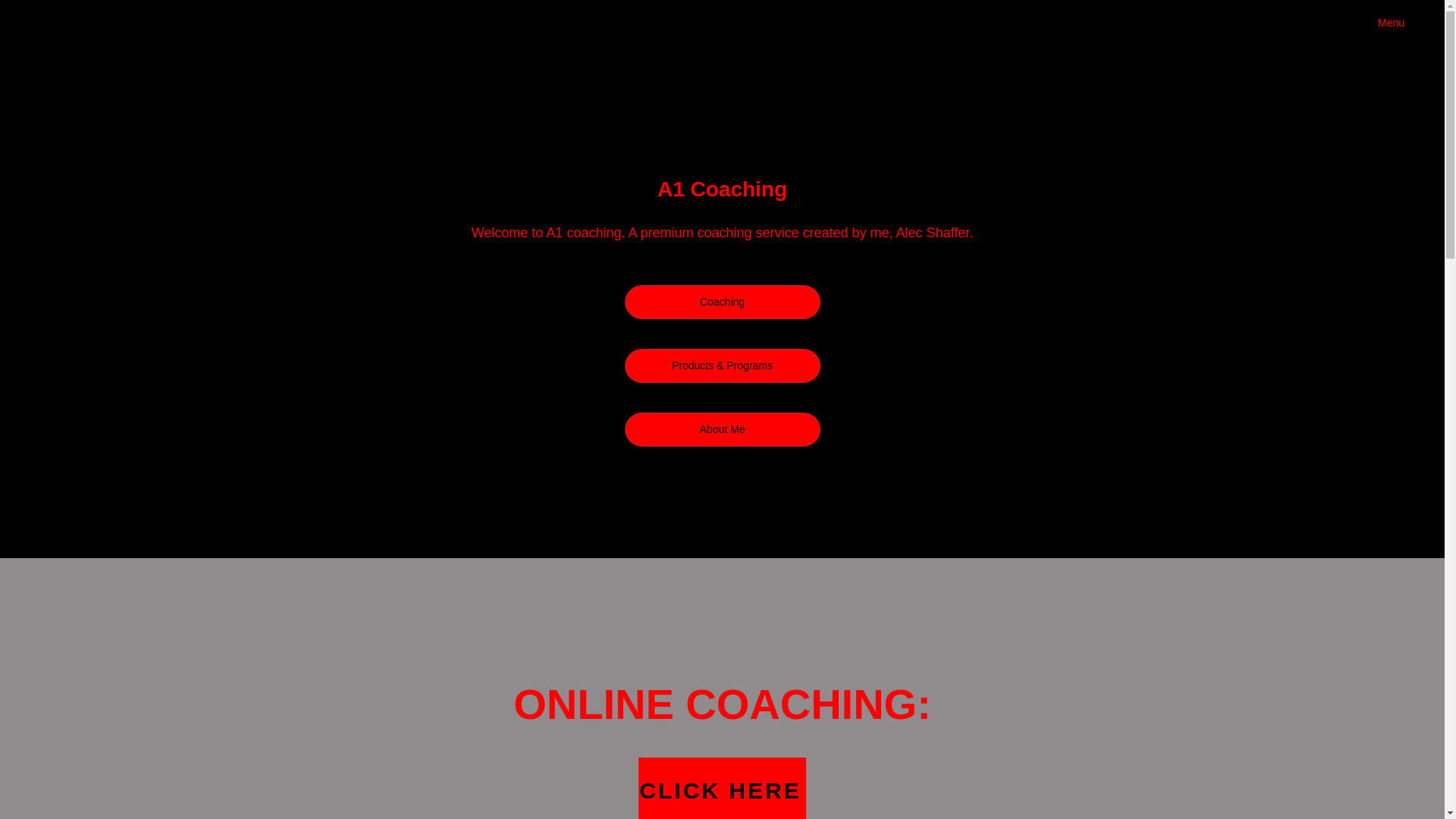 website screenshot of https://a1coaching.shop/