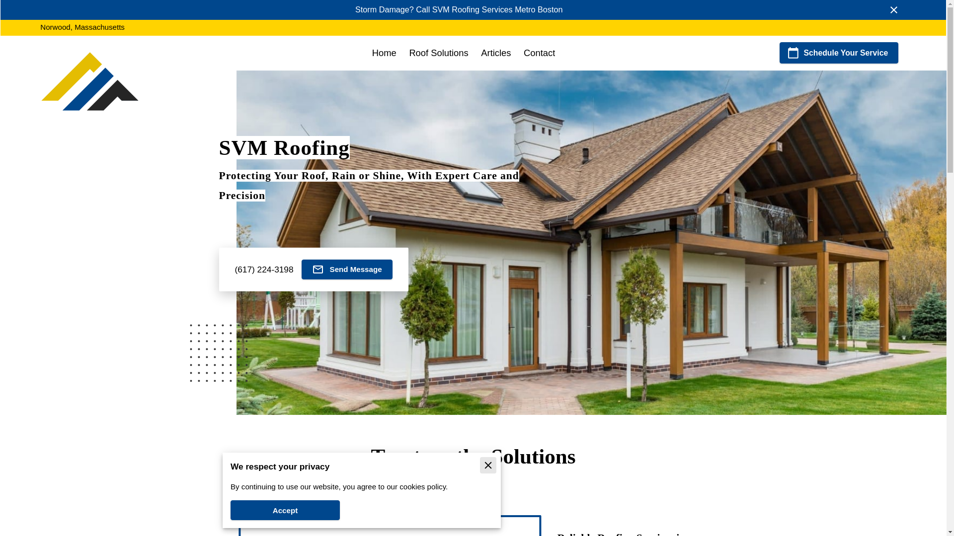 website screenshot of https://route1roofs.com/