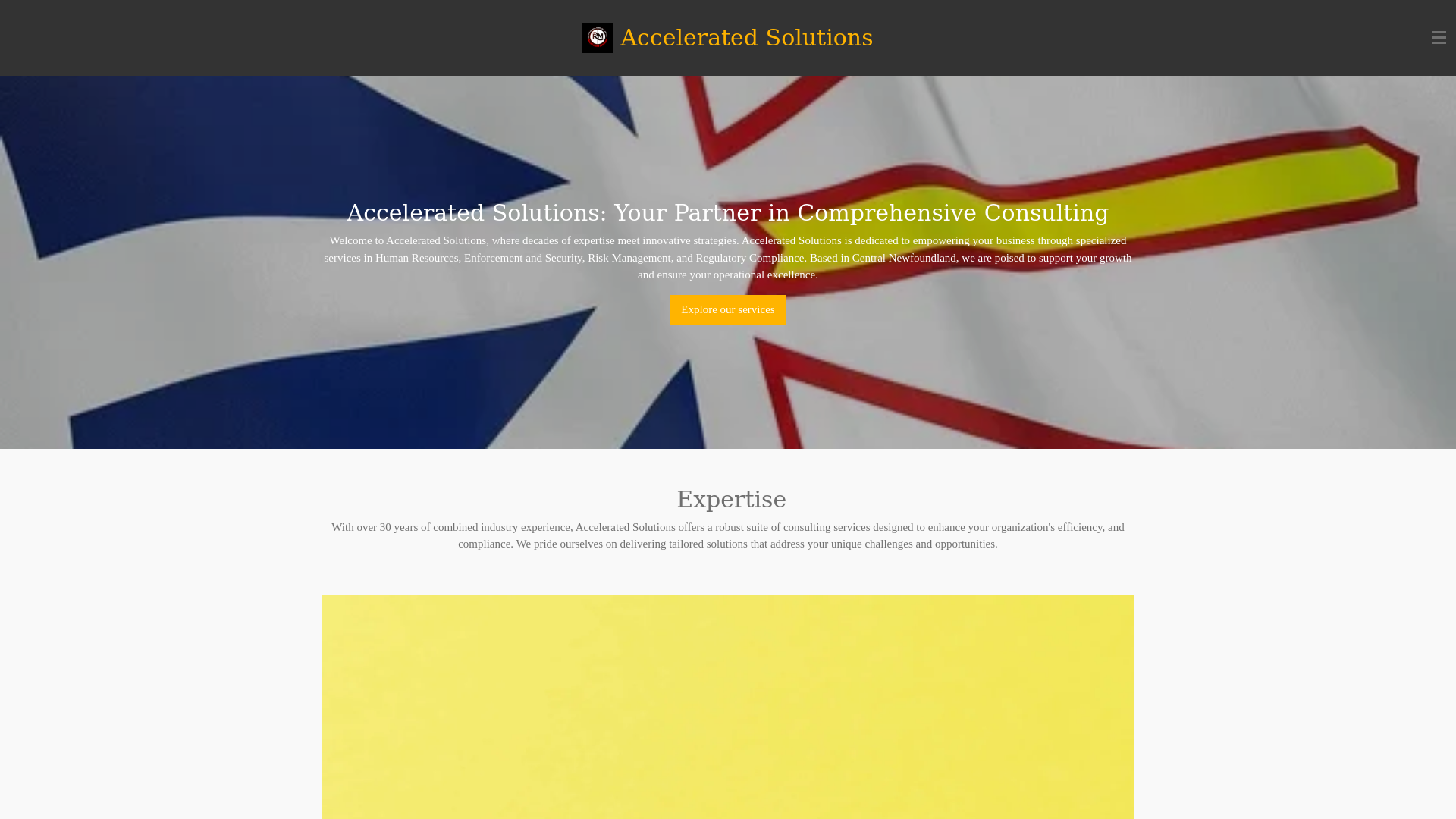 website screenshot of https://acceleratedsolutionsrm.com/