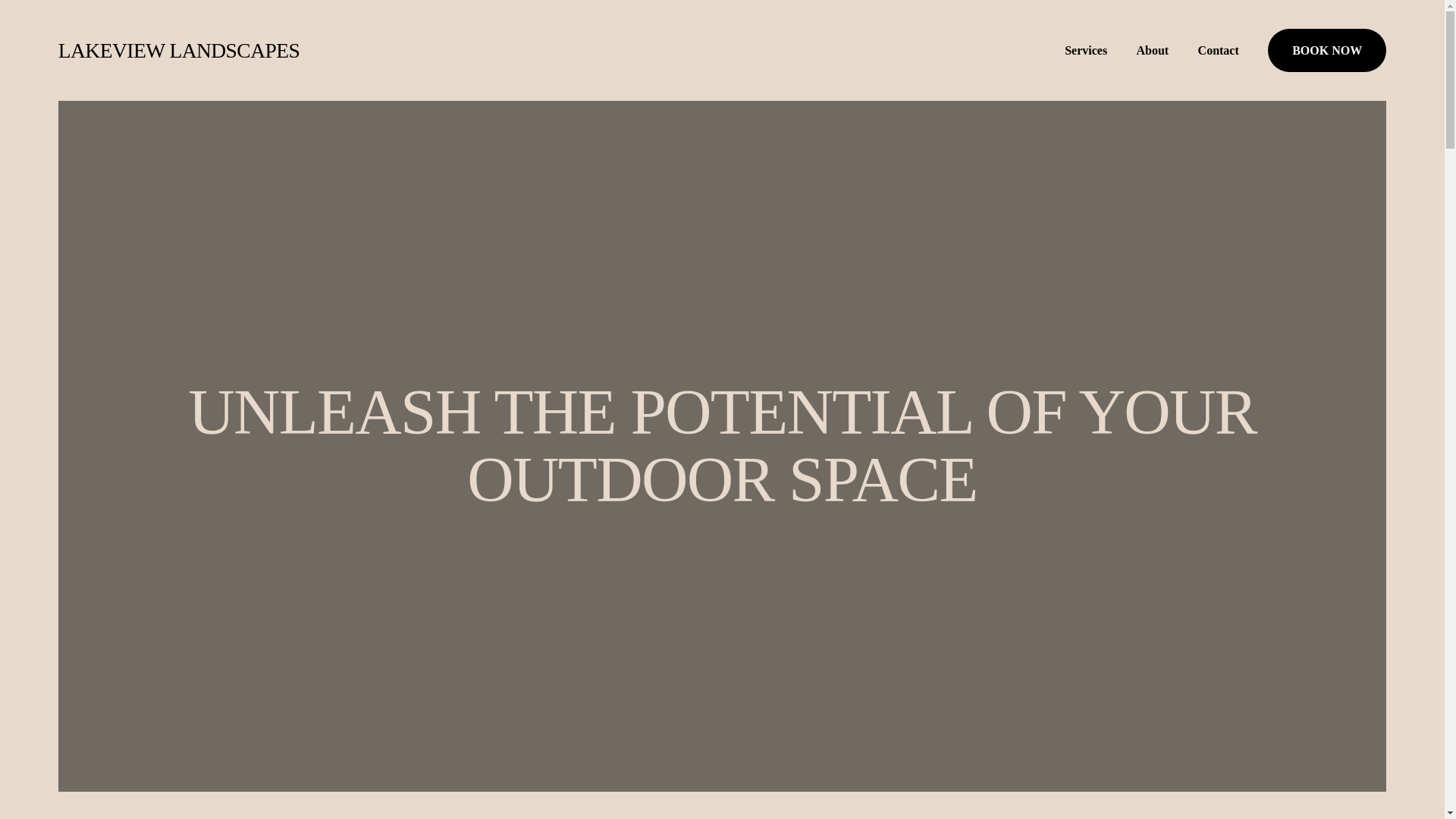 website screenshot of https://lakeviewlandscapes.org/