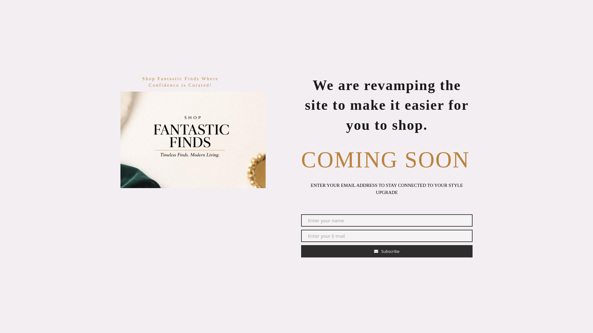 website screenshot of https://shopfantasticfindslive.com/