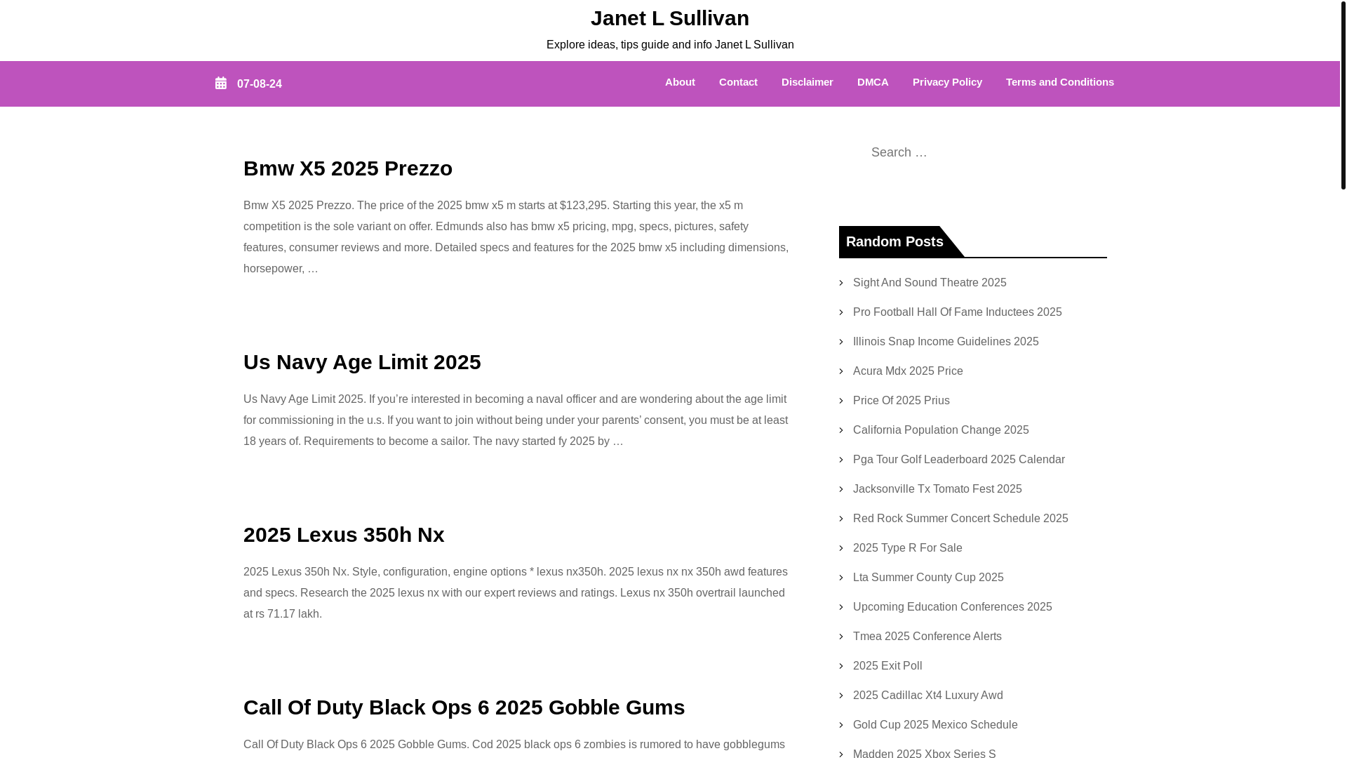 website screenshot of https://janetlsullivanr.pages.dev/