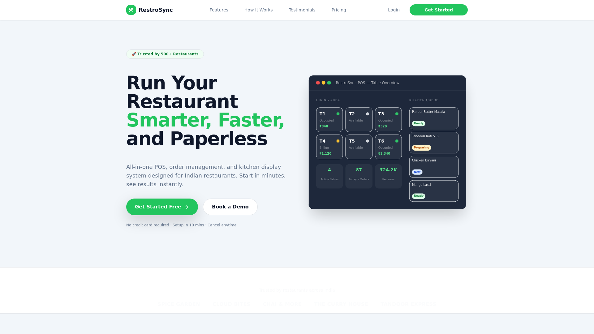 website screenshot of https://restrosync.co/